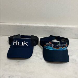 Pelagic Navy Visor with Colorful Logo